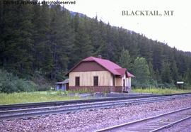 Great Northern Depot at Blacktail, Montana, undated