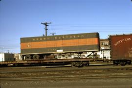 Great Northern Railway Trailer G336 at Pasco, Washington in 1971.