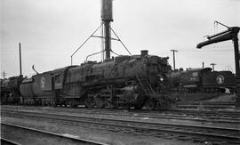 Great Northern Steam Locomotive 3393 at Minneapolis Junction, Minnesota in 1958.