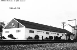 Great Northern Depot at Poplar, Montana, undated
