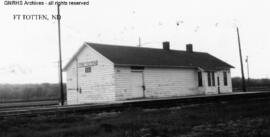 Great Northern Depot at Fort Totten, North Dakota, undated