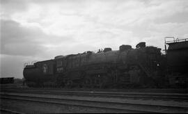 Great Northern Steam Locomotive 2125 at Superior, Wisconsin in 1956.