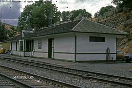 Spokane, Portland, and Seattle Railway Depot at Maupin, Oregon, undated