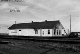 Great Northern Depot at Kevin, Montana, undated