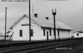 Great Northern Depot at Broadview, Montana, undated