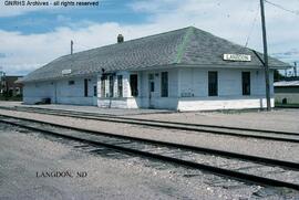 Great Northern Depot at Langdon, North Dakota, undated