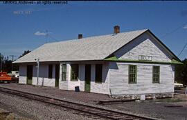 Great Northern Depot at Belt , Montana, undated