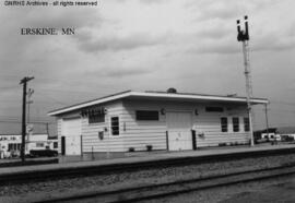Great Northern Depot at Erskine, Minnesota, undated