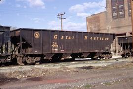 Great Northern Railway Hopper car 70406 at Wenatchee, Washington in 1972.