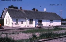 Great Northern Depot at Rock Lake, North Dakota, undated