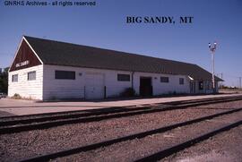 Great Northern Depot at Big Sandy, Montana, undated