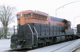 Great Northern Railway 593 at Minot, North Dakota in 1968.