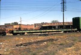 Great Northern Railway Flat car 161252 at Pasco, Washington in 1971.