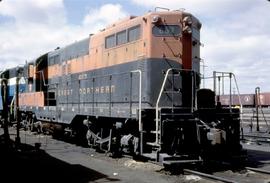 Great Northern Railway 667 at Havre, Montana in 1969.