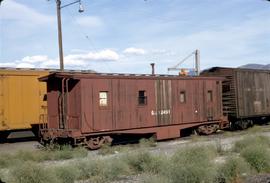 Great Northern Railway Bunk Car X2491 at Wenatchee, Washington in 1972.