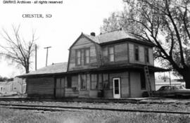 Great Northern Depot at Chester, South Dakota, undated