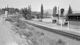 Great Northern Railroad Station Sign at Appleyard, Washington, undated