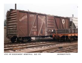 Northern Pacific Freight Car Number 28567, Mendota, Illinois, 1973