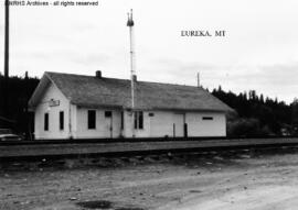 Great Northern Depot at Eureka, Montana, undated