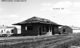 Great Northern Depot at Nunda, South Dakota, undated