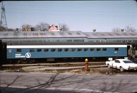 Great Northern Railway Passenger Car 1128, coach at Minneapolis, Minnesota.