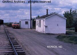 Great Northern Depot at Munich, North Dakota, undated