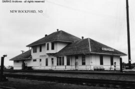 Great Northern Depot at New Rockford, North Dakota, undated