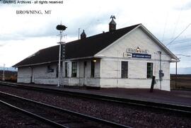 Great Northern Depot at Browning, Montana, undated