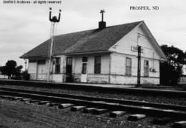 Great Northern Depot at Prosper, North Dakota, undated