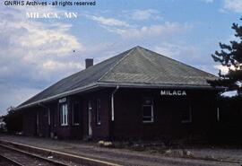 Great Northern Depot at Milaca, Minnesota, undated