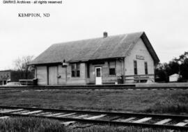 Great Northern Depot at Kempton, North Dakota, undated