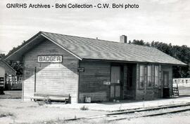 Great Northern Depot at Badger, South Dakota, 1967