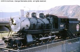 Great Northern Steam Locomotive 1147 at Wenatchee, Washington, 1987