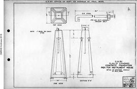 Great Northern Railway Standard Signal Plans; Foundation Concrete Instrument House, General Railw...