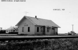 Great Northern Depot at Coulee, North Dakota, undated