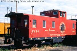 Great Northern Caboose X258 at Wenatchee, Washington, 1968