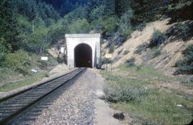 Great Northern Railway Chumstick Tunnel portal in 1965.