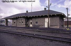 Spokane, Portland, and Seattle Railway Depot at Bend , Oregon, undated