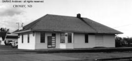 Great Northern Depot at Crosby, North Dakota, undated