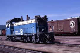 Great Northern Railway 18 at Whitefish, Montana in 1969.