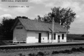 Great Northern Depot at Pleasant Lake, North Dakota, undated