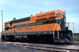 Great Northern Railway 572 at Superior, Wisconsin in 1962.