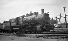 Great Northern Steam Locomotive 822 at Superior, Wisconsin in 1958.