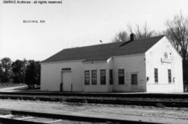 Great Northern Depot at Hancock, Minnesota, undated