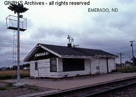 Great Northern Depot at Emerado, North Dakota, undated