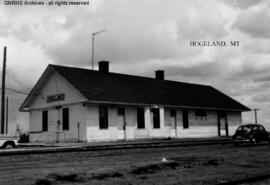 Great Northern Depot at Hogeland, Montana, undated