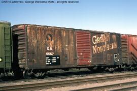 Great Northern Boxcar 5557 at Albuquerque, New Mexico, 1980