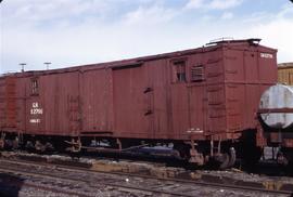 Great Northern Railway Outfit Car O2796 at Wenatchee, Washington in 1972.