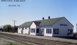 Great Northern Depot at Hatton, North Dakota, undated