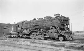 Great Northern Steam Locomotive 3394 at Allouez, Wisconsin in the 1960s.